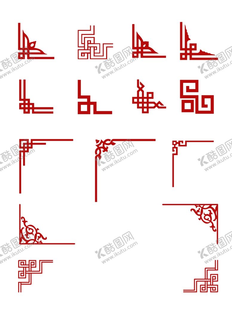 编号：75934712080920381240【酷图网】源文件下载-红色中式边框