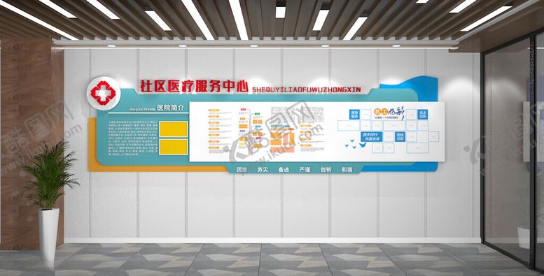 编号：39268001202029102085【酷图网】源文件下载-医院社区文化墙