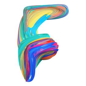 彩色字母