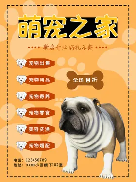宠物之家海报设计