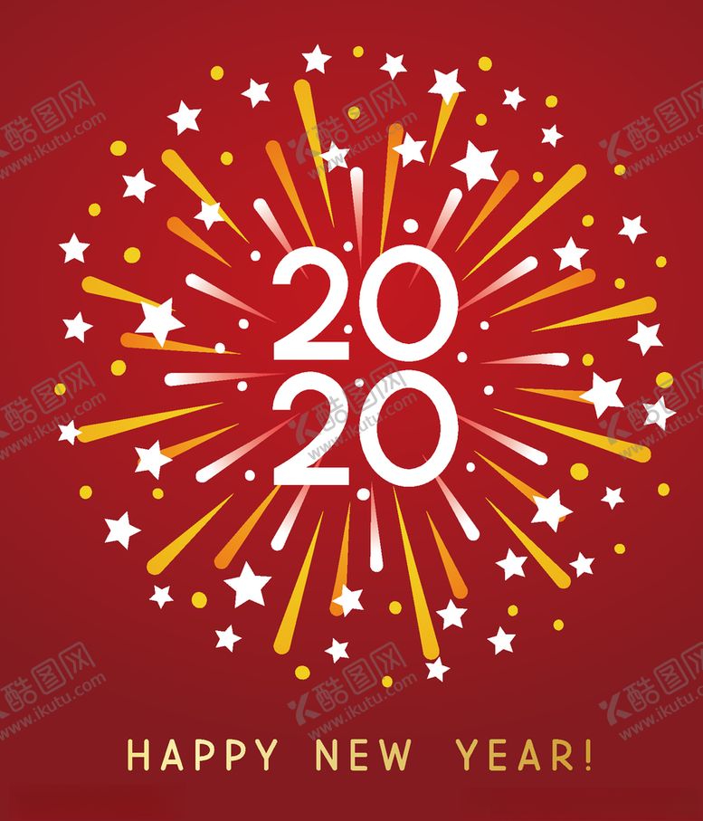 编号：67893610030913318958【酷图网】源文件下载-创意星星发散2020矢量元素
