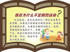 饭后不宜剧烈运动