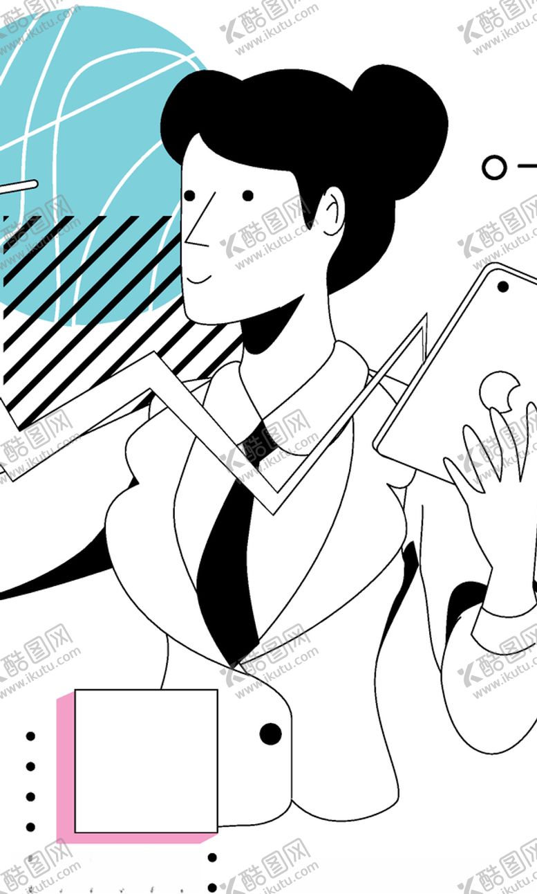 编号：40776705012155481976【酷图网】源文件下载-时尚手绘插画