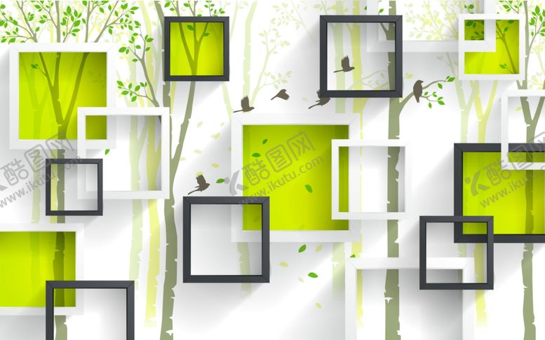 编号：71962310061202375266【酷图网】源文件下载-现代简约背景墙