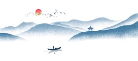 地产古风国风意境背景素材