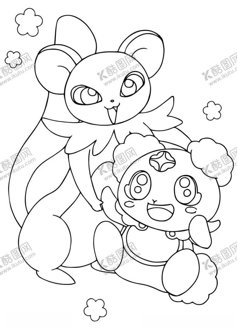 编号：38762102091158526131【酷图网】源文件下载-黑白手绘精灵