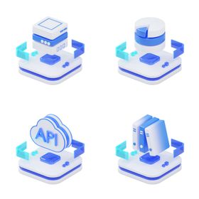数据类图标带blender源文件