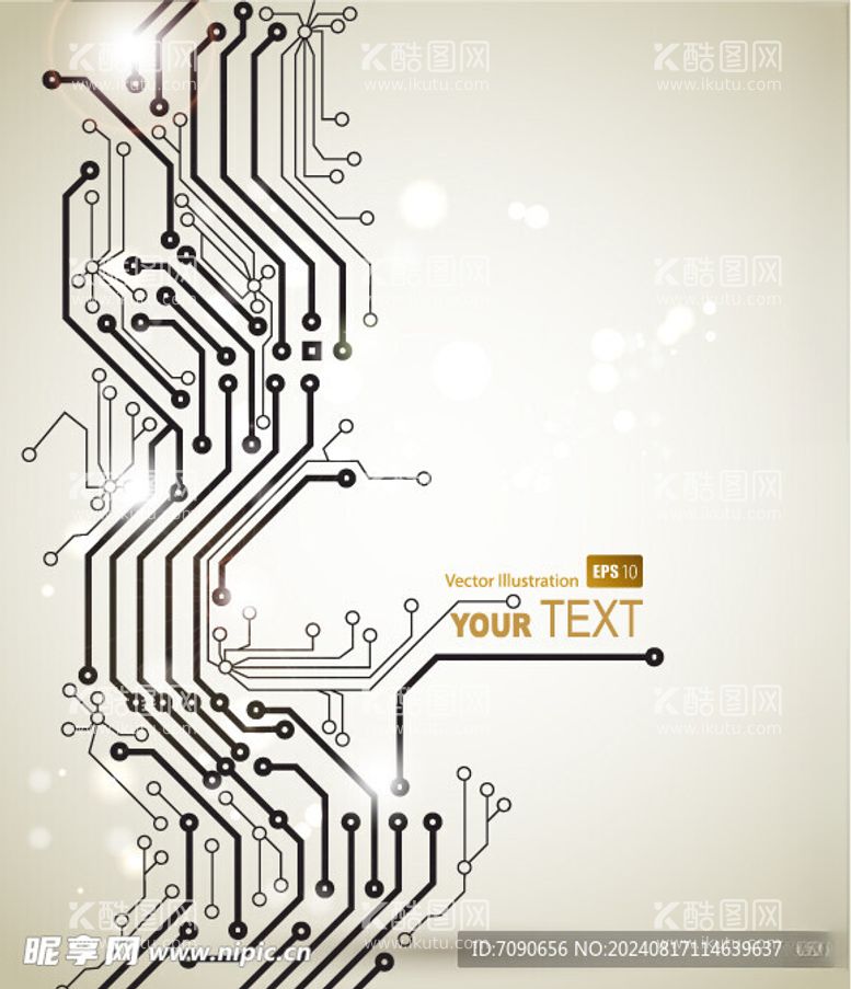 编号：92138702192216446848【酷图网】源文件下载-科技电路板背景