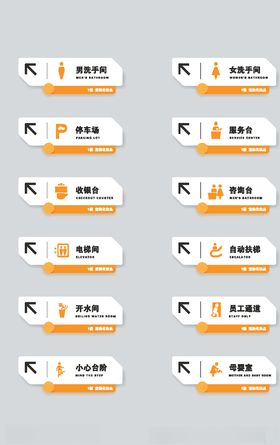 超市指示牌