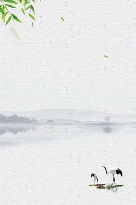 水墨画电视墙壁背景禅意