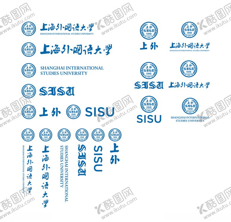 编号：83148709130003441395【酷图网】源文件下载-上海外国语大学校徽新版