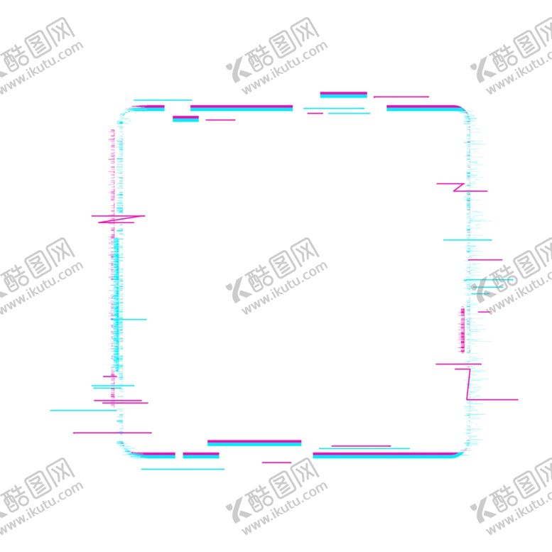 编号：14707310251018259825【酷图网】源文件下载-抖音故障边框