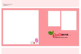 儿童宝宝生日照相册PSD模板