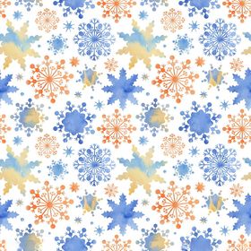 多彩雪花图案背景纹理