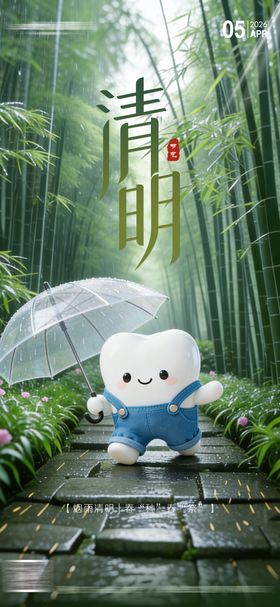 清明节海报二十四节气国风海报