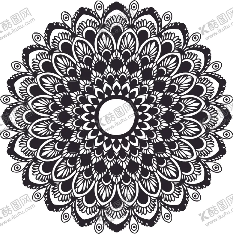 编号：19707309090932289040【酷图网】源文件下载-曼陀罗花纹
