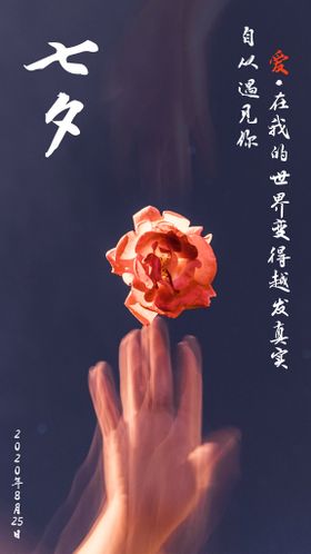 七夕情人节海报