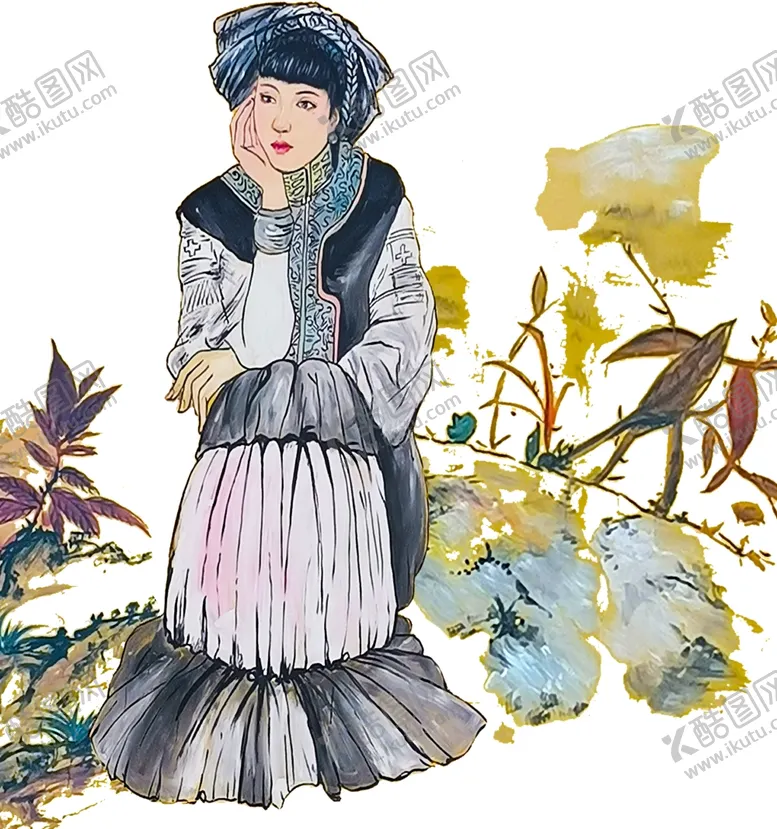 编号：67443207011849452184【酷图网】源文件下载-彝族美女图片
