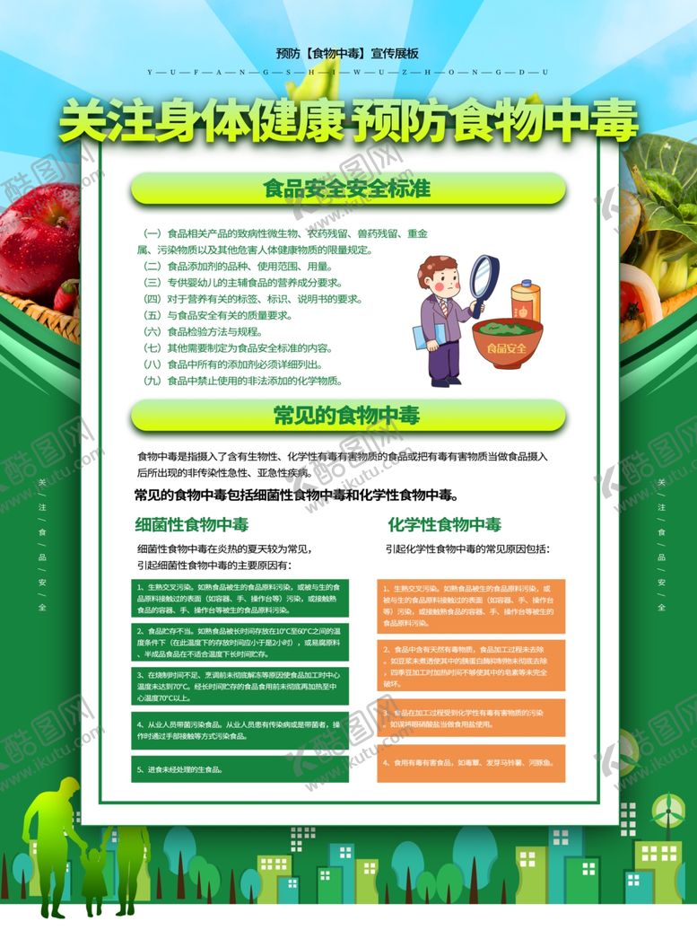 编号：41867305090759539889【酷图网】源文件下载-预防食物中毒
