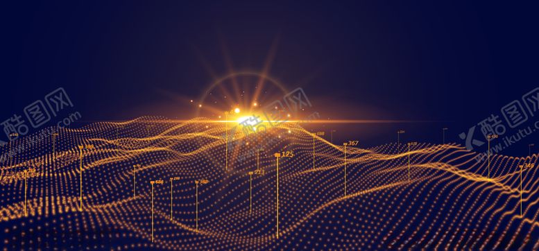 编号：16435010300850425663【酷图网】源文件下载-科技粒子动感线条网格背景