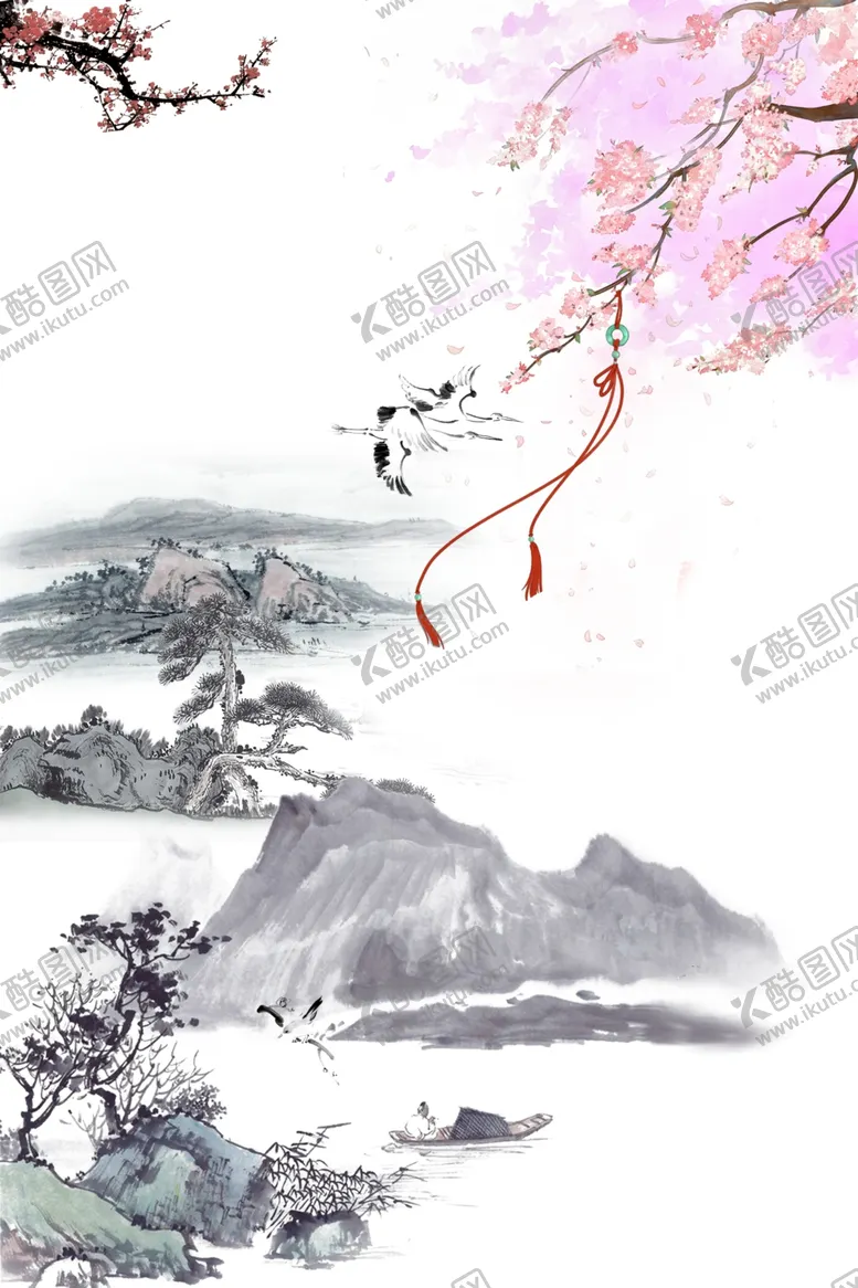 编号：58733905080525108828【酷图网】源文件下载-水墨风海报