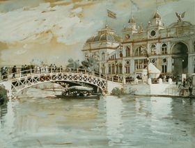 街景风景印象派油画