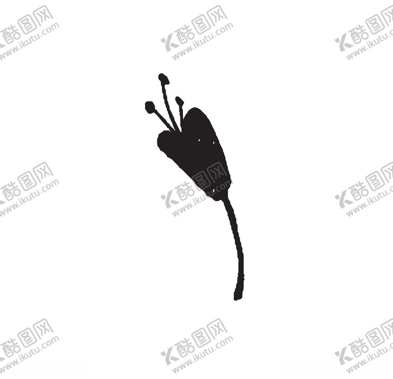 编号：90749310260343084984【酷图网】源文件下载-黑白涂鸦植物