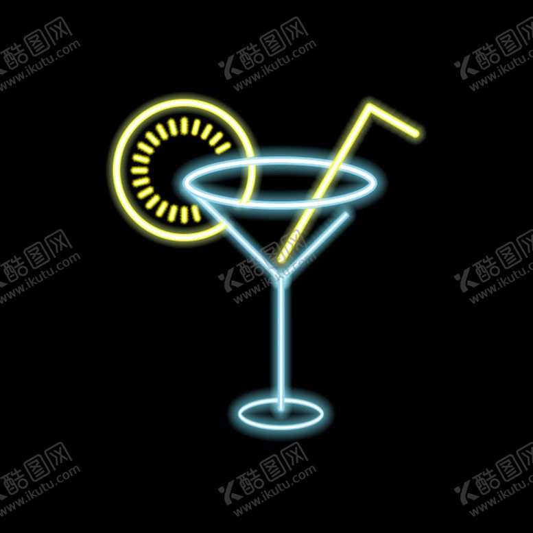 编号：88539010191838502064【酷图网】源文件下载-酒杯霓灯