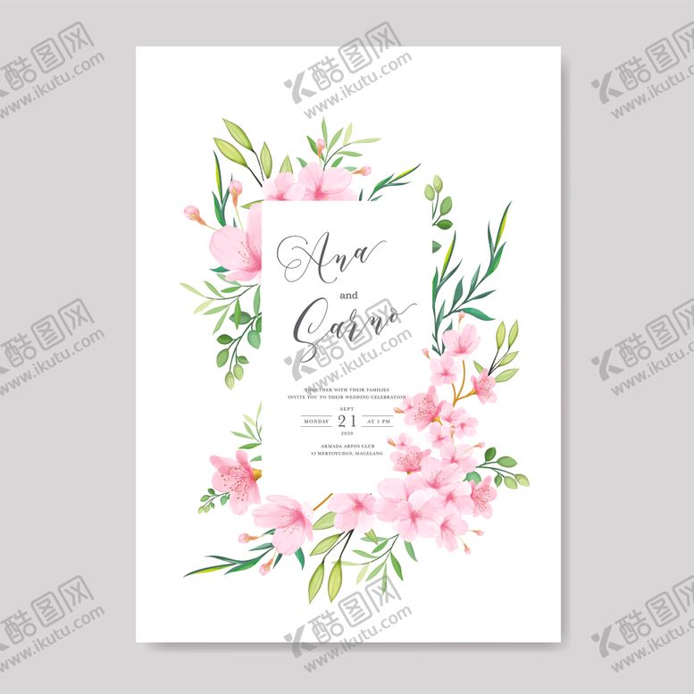 编号：88186810300543319578【酷图网】源文件下载-邀请卡