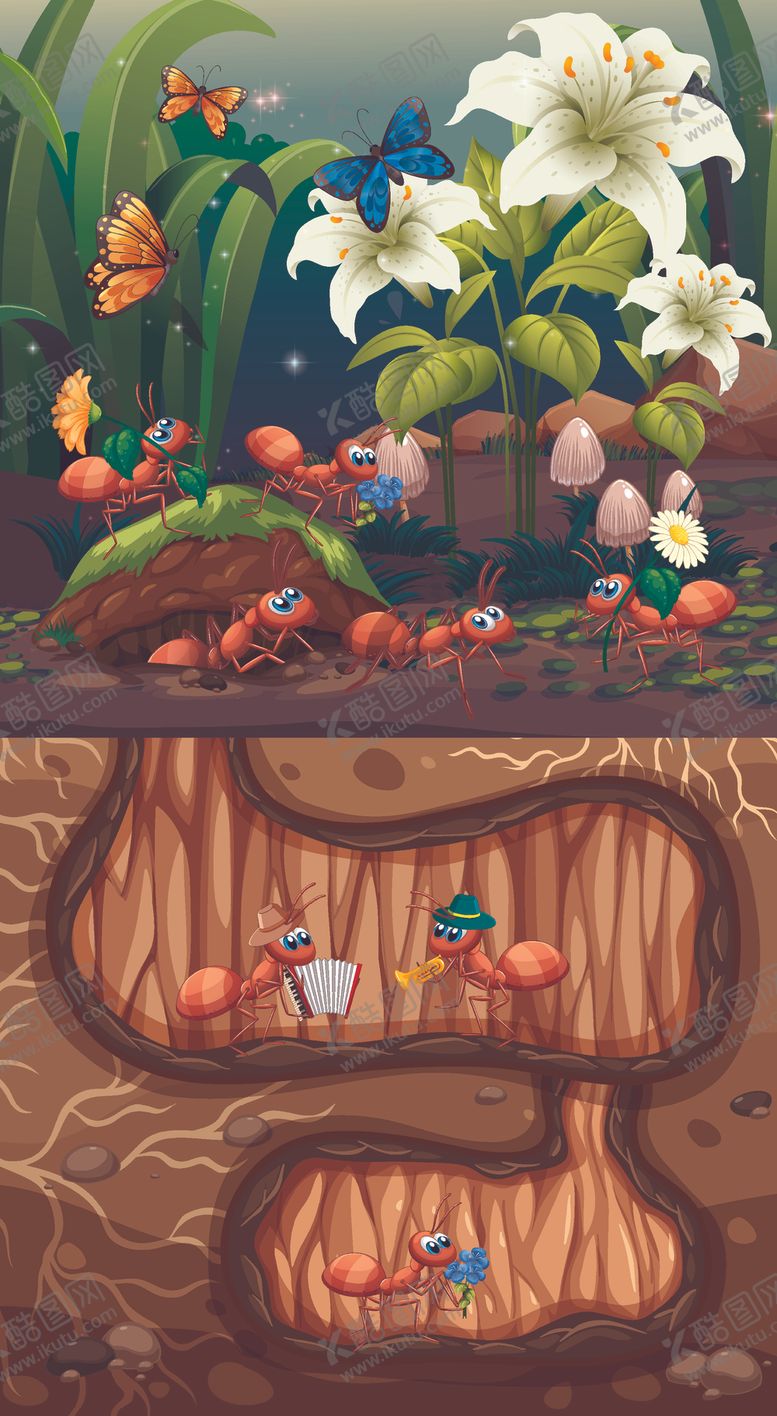 编号：72902610101614099917【酷图网】源文件下载-卡通昆虫