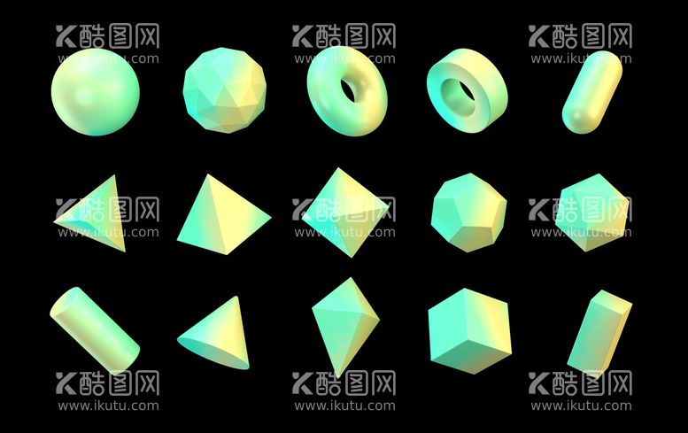 编号：19064710080144460698【酷图网】源文件下载-炫彩三维立体几何渲染