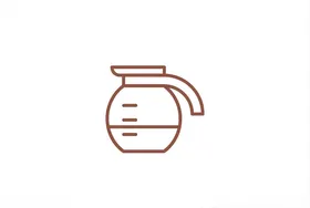 咖啡壶矢量图标