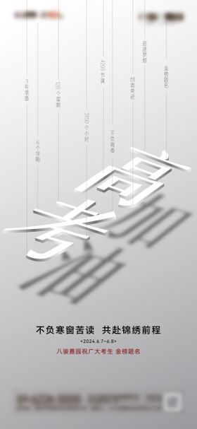 高考加油海报