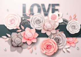 鲜花背景化妆品背景广告底图