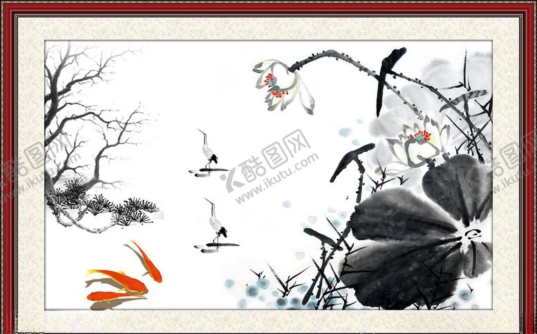 编号：68157506181709493895【酷图网】源文件下载-水墨荷花