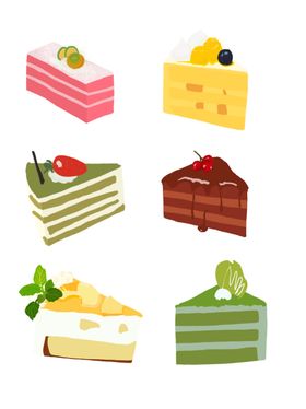 插画素材叶子背景植物