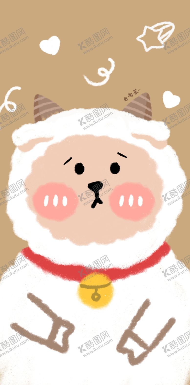 编号：90708609171251346750【酷图网】源文件下载-手绘小绵羊