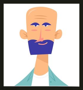 手绘男人男孩卡通动画卡通动画