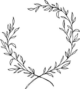 花圈线稿