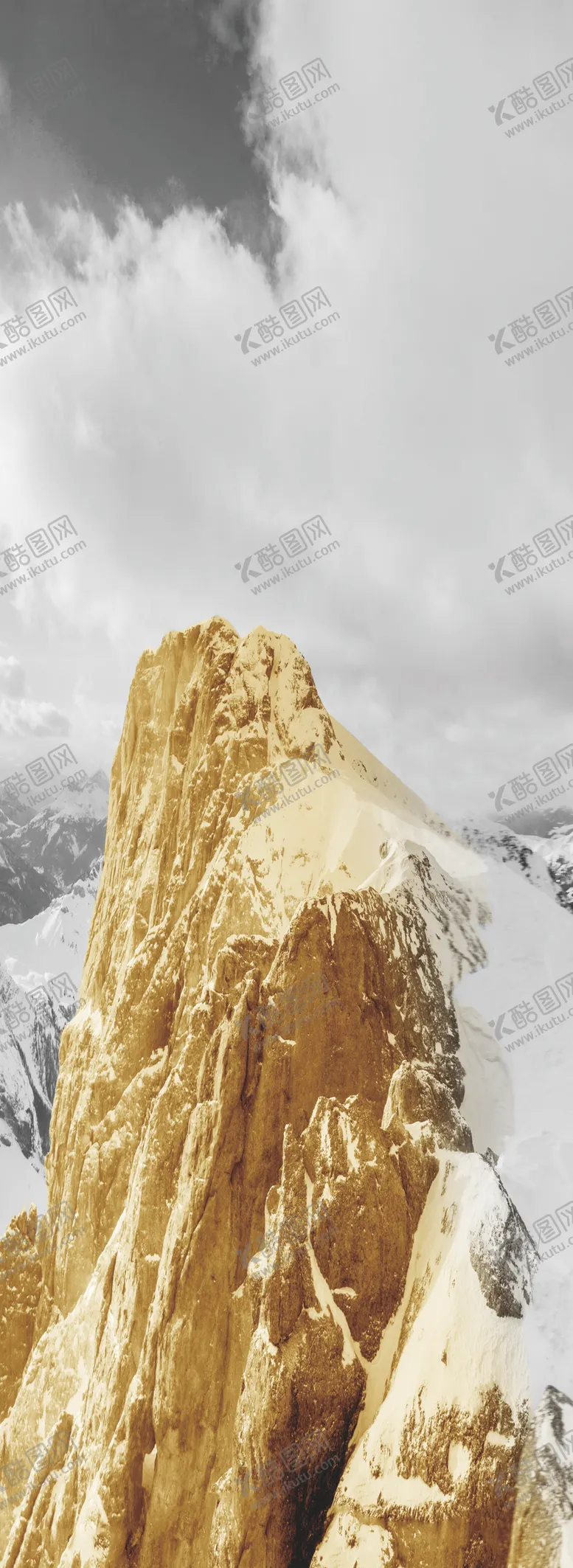 编号：98470310231756463139【酷图网】源文件下载-现代北欧金箔抽象玄关装