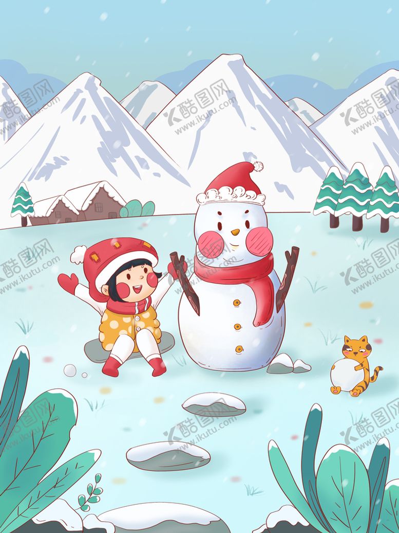 编号：29845709261431044530【酷图网】源文件下载-冬天雪景