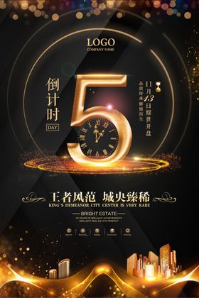 开盘倒计时海报