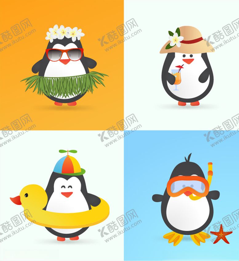 编号：72547405060035408891【酷图网】源文件下载-卡通企鹅