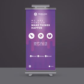 X展架模板易拉宝