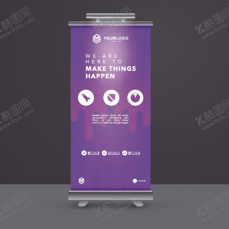 编号：43278605150109126134【酷图网】源文件下载-X展架模板易拉宝
