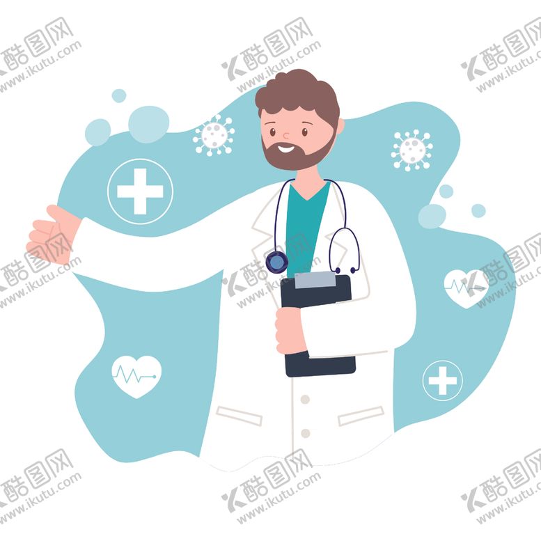 编号：76125907030156362744【酷图网】源文件下载-手绘医生