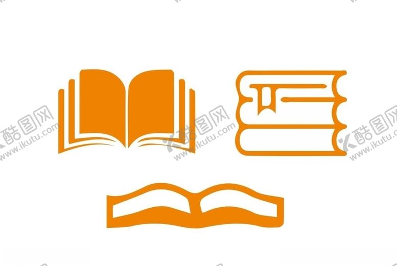 编号：79597310081440359890【酷图网】源文件下载-三种书本剪影书本样子