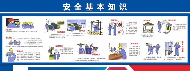 编号：39098302070318202143【酷图网】源文件下载-工地安全基本知识