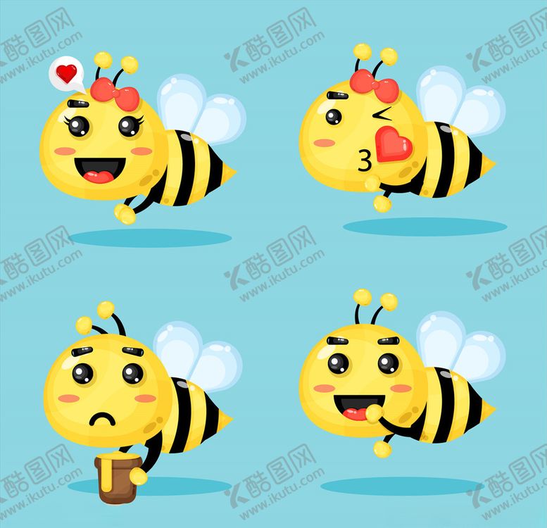 编号：22516607090521263508【酷图网】源文件下载-卡通蜜蜂