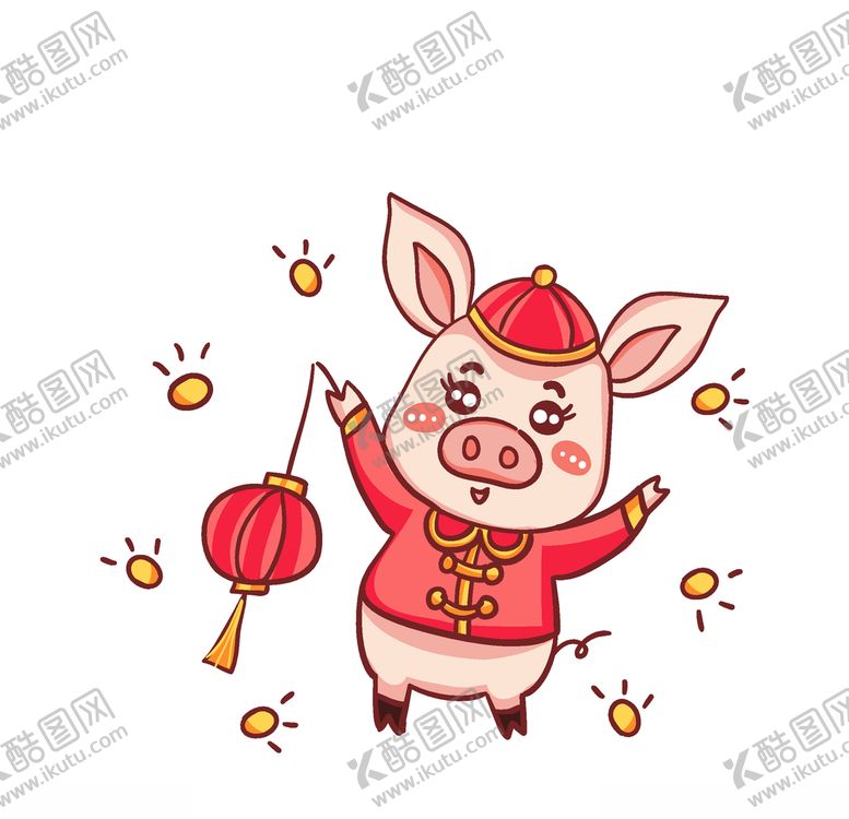 编号：47503406261941508053【酷图网】源文件下载-卡通猪喜庆猪